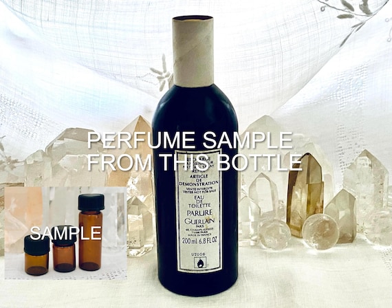 SAMPLE .. Guerlain, Parure, 'Adornment', DECANTED SAMPLE from Flacon, Eau de Toilette, Fruity Leather Chypre, 1975, Paris, France ...