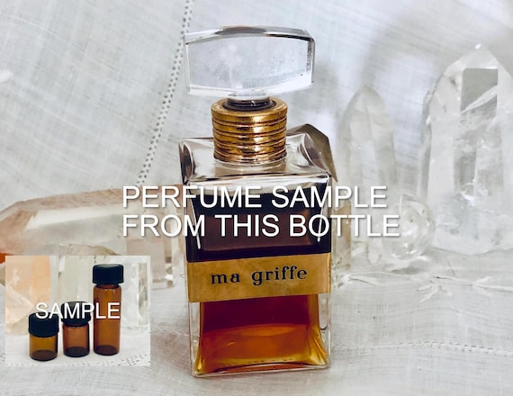 SAMPLE .. Carven, Ma Griffe, 'My Signature', DECANTED SAMPLE from Flacon, Parfum Extrait, 1946, Paris, France ..