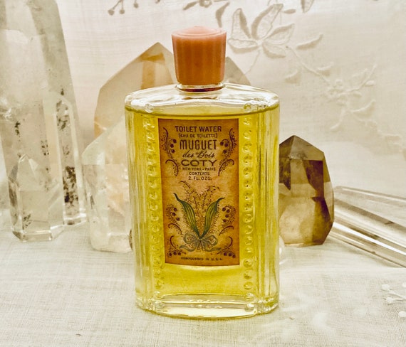 Coty, Muguet des Bois, Lily of the Valley, 60 ml. or 2 oz. Flacon, Eau de Toilette, 1941, 1960, Paris, France ..