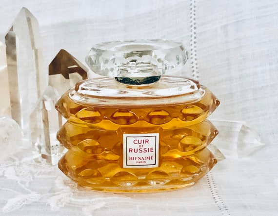 Bienaimé, Bienaime, Cuir de Russie, 'Russian Leather', 60 ml. or 2 oz. Flacon, Parfum Extrait, 1935, Paris, France ..