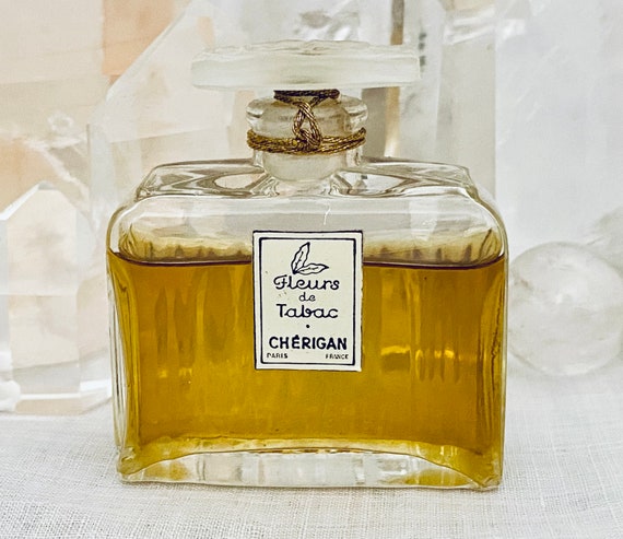 Cherigan, Fleurs de Tabac, 15 ml. or 0.5 oz. Flacon, Pure Parfum Extrait, 1929, 1940, Paris, France ..