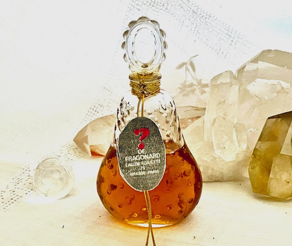 Fragonard, Le Point d'Interrogation, Question Mark, 30 ml. or 1 oz. flacon, Eau de Toilette, Flacon de Poire, 1926, 1950, Paris, France ..