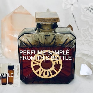 SAMPLE .. Guerlain, Vol de Nuit, &#39;Night Flight&#39;, Oriental Chypre, DECANTED SAMPLE from Flacon, Parfum Extrait, 1933, 1985, Paris, France ..
