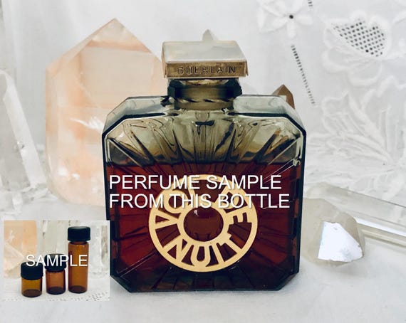 SAMPLE .. Guerlain, Vol de Nuit, 'Night Flight', Oriental Chypre, DECANTED SAMPLE from Flacon, Parfum Extrait, 1933, 1985, Paris, France ..