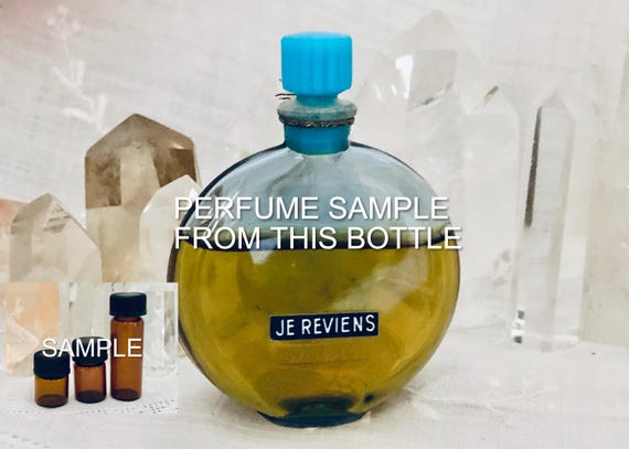 SAMPLE .. Worth, Je Reviens, 'I Will Return', Narcissus, DECANTED SAMPLE from Flacon, Parfum Extrait, 1932, Paris, France ..