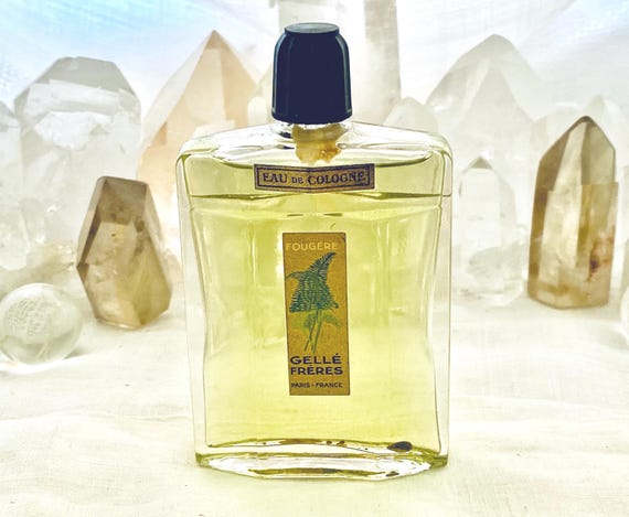 Gellé Frères, Gelle Brothers, Fougère, Fern, 60 mls. or 2 oz. Flacon, Eau de Cologne, 1920, 1940, Paris, France ..