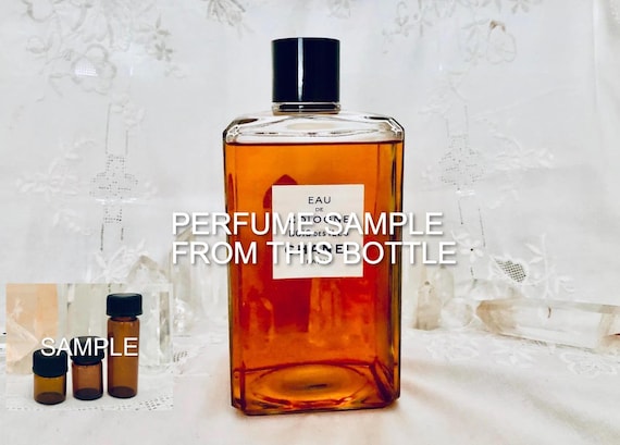 SAMPLE .. Chanel, Bois des Iles, 'Woods of the Isles', DECANTED SAMPLE from Flacon, Eau de Cologne, 1930, Paris, France ..