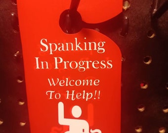 Welcome To Help Do Not Disturb Kinky Freaky Door Hanger Kinky Spanking In Process