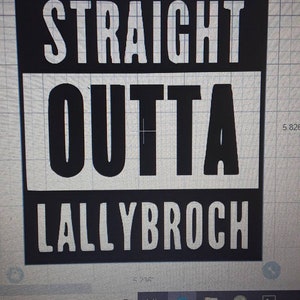 Straight Outta Lallybrock Window Decal Outlander