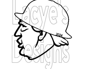Trump 2024 Offshore Hard Hat Driller Oilfield President Election SVG Instant Download File Re-Election