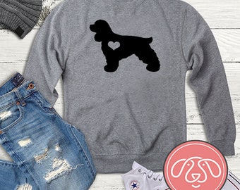 Mens Novelty English Cocker Spaniel Dog Gift Hoodies Cozy Sport Outwear