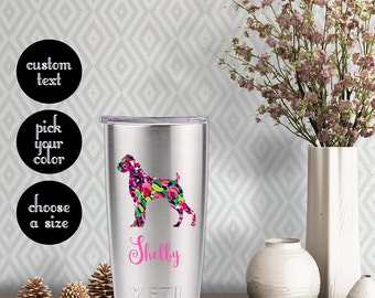Personalized Boxer Dog Vinyl Decal - Car, Laptop, Tumbler