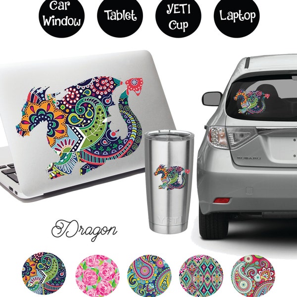 Dragon Decal - Car, Laptop, and Tumbler Sticker