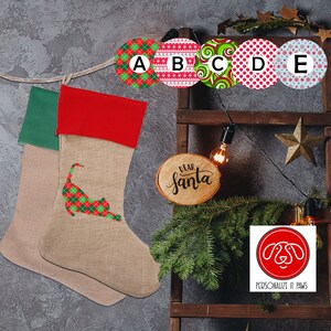 Stretching Cat Personalized Stocking