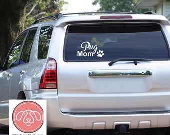 Pug mom Decal