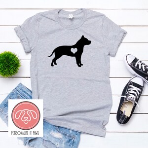 Pitbull Heart Dog T-Shirt