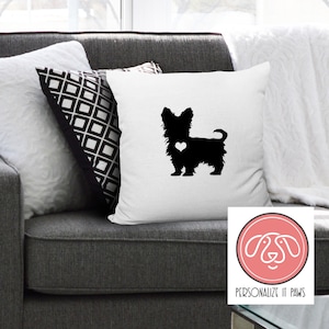 Yorkie Yorkshire Terrier Pillow Cover