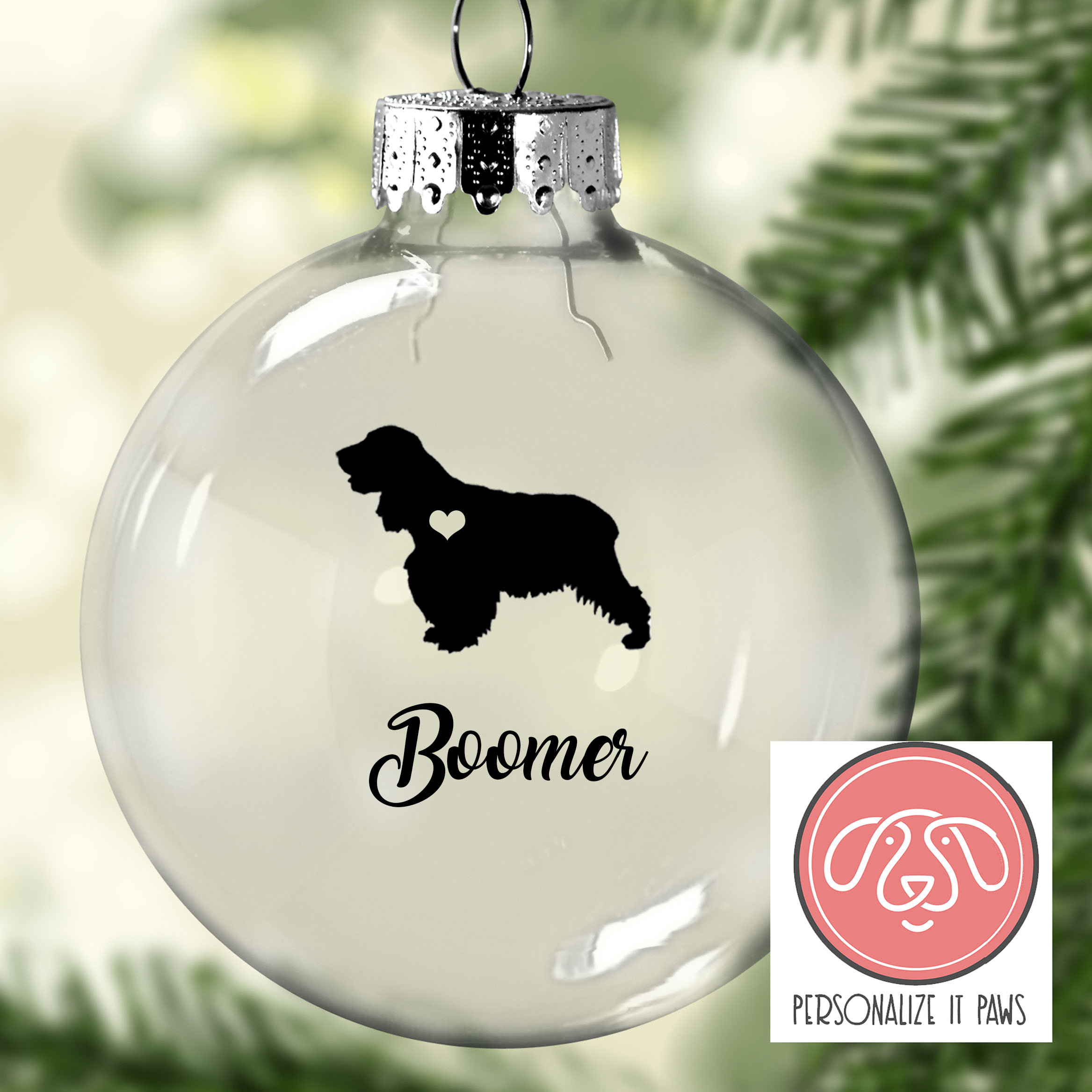 イングリッシュコッカースパニエルのクリスマスオーナメント - Etsy 日本