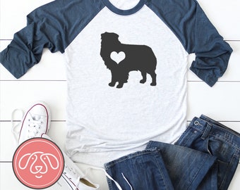 Australian Shepherd - Aussie mom Raglan