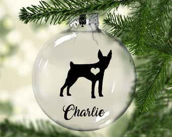 TOY FOX TERRIER Christmas Ornament