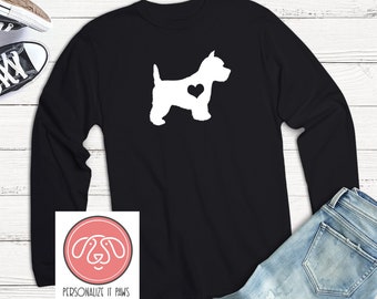 Camiseta de manga larga West Highland Terrier