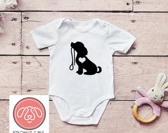 Dog  infant body suit