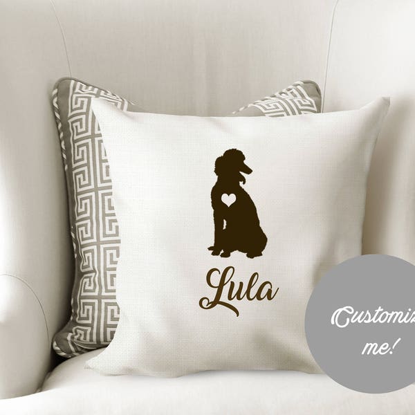Poodle dog pillow Cover