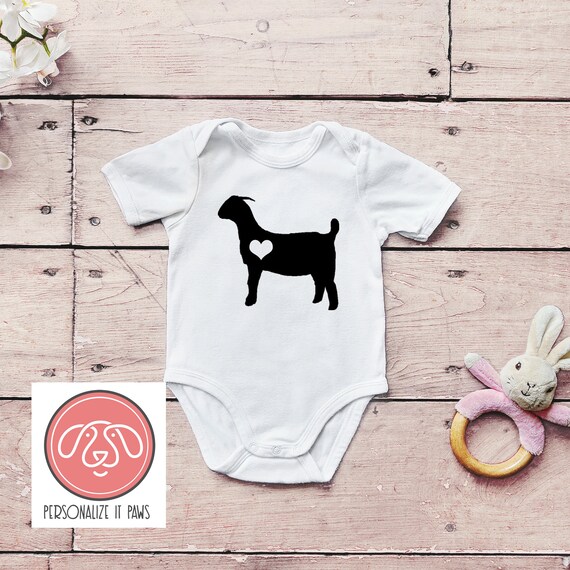 Traje de cuerpo de bebé cabra boer | Etsy México