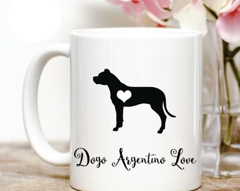 Dogo Argentino Love Coffee Mug