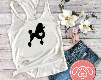 Poodle Dog Mom Ladies Tank Top