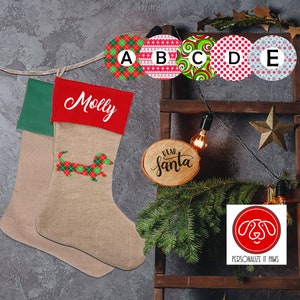 Dachshund Personalized Stocking