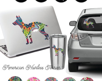 American Hairless Terrier Decal