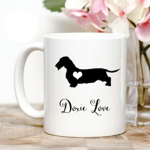 Wire-haired Dachshund &quot;doxie&quot;  Love Coffee Mug