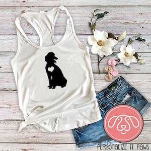 Poodle Dog Mom Ladies Tank Top