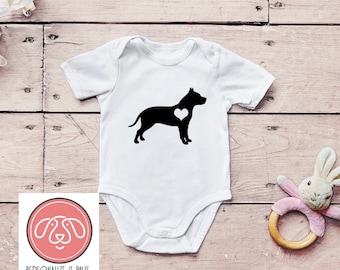 Traje de cuerpo del bebé Pitbull