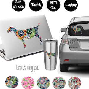 LaMancha dairy goat Decal