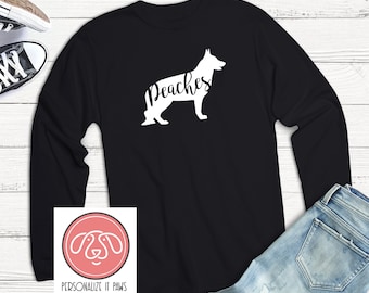 T-shirt met lange mouwen van de Duitse herder