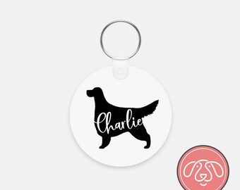 Personalized Gordon Setter Dog Keychain