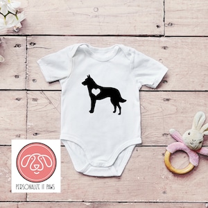 Belgian Malinois  infant body suit