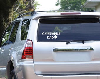 Chihuahua Dog Dad Decal