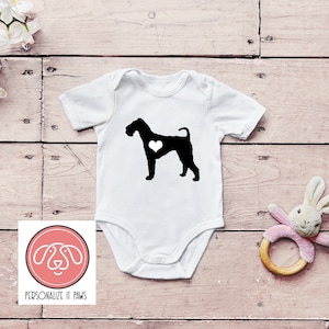 Airedale Terrier  infant body suit