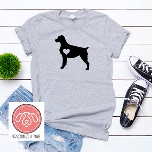 Brittany Spaniel Heart Dog T-Shirt