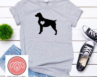 Brittany Spaniel Heart Dog T-Shirt