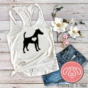 Smooth Fox Terrier Dog Mom Ladies Tank Top