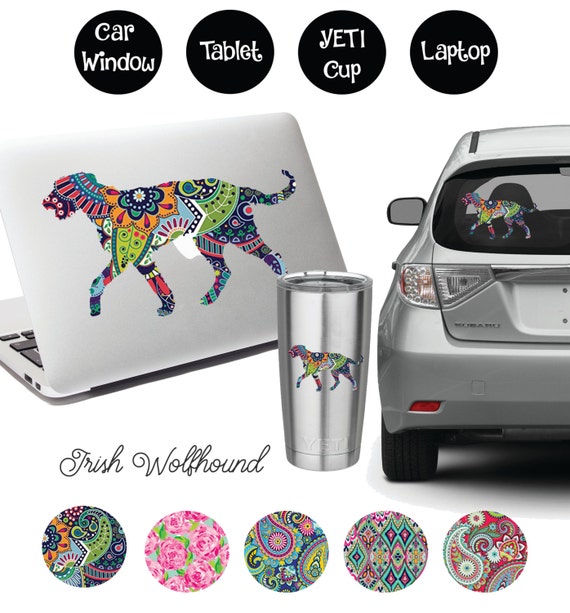 Irish Wolfhound Decal