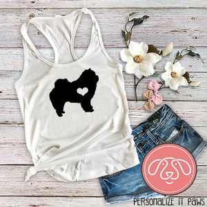 chow chow Dog Mom Ladies Tank Top