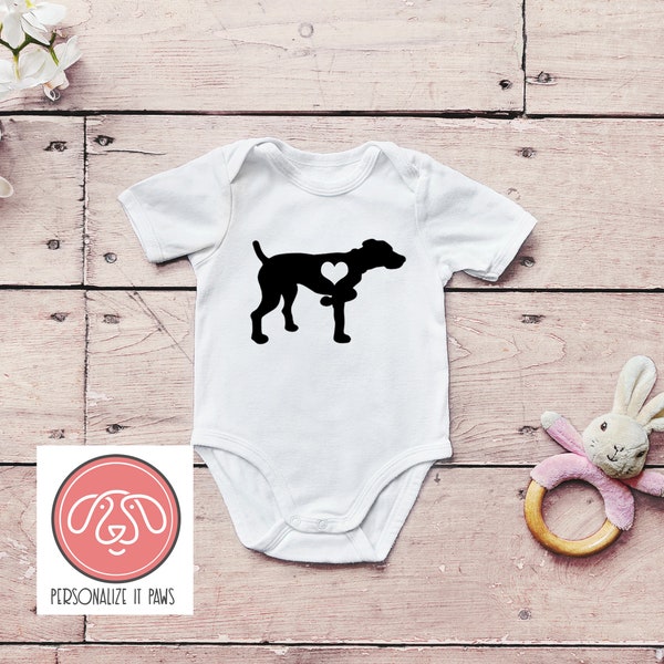 German Shorthaired Pointer  infant body suit