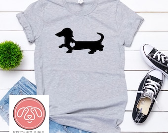 Dachshund Heart Dog T-Shirt