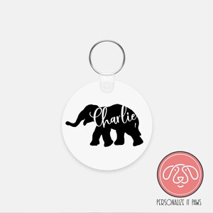Personalized elephant Keychain
