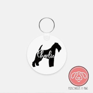 Personalized Welsh Terrier Dog Keychain